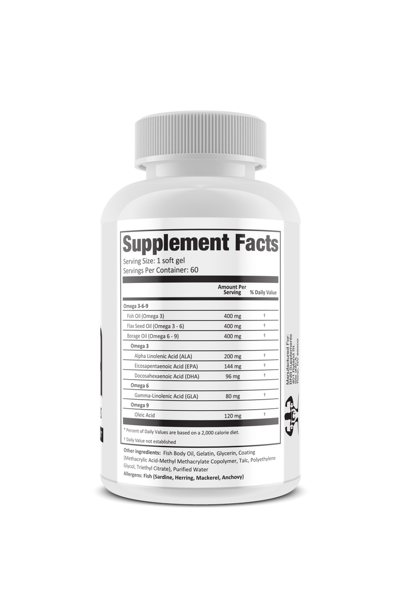 Omega 369 Fish Oil EPA DHA Weight Loss Cardiovascular Health