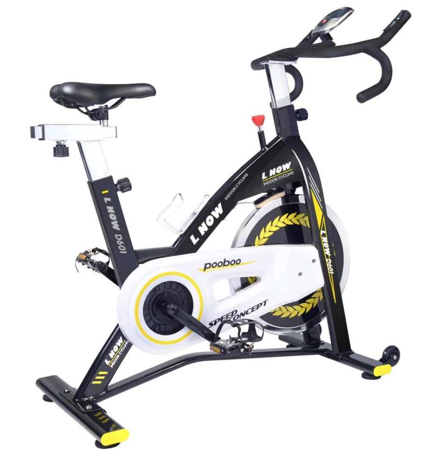 L NOW pooboo Indoor Cycling Bike Trainer Professional Exercise Bike Stationary