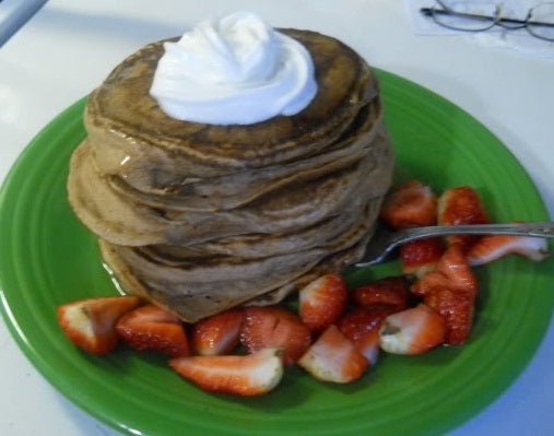 Cake Batter Protein Pancakes