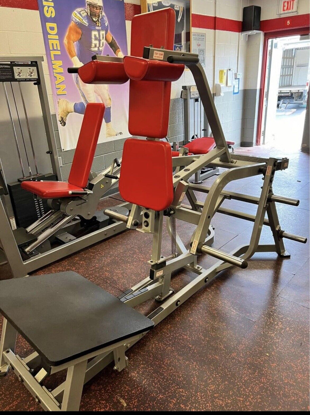 Hammer Strength Plate Loaded V-Squat Commercial Gym Equipment