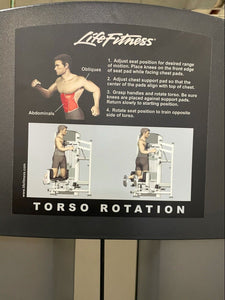 Life Fitness Signature Series Torso  Rotation Commercial Gym Equipment