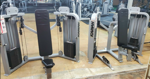Precor Icarian Dual Cable Pulley Commercial Shoulder Press AND Commercial Chest