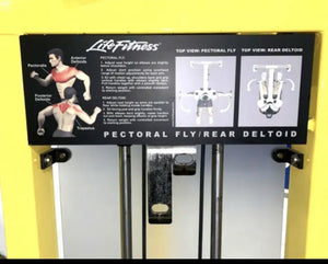 Life Fitness Pro 2 Pec Fly / Rear Delt Commercial Gym Equipment