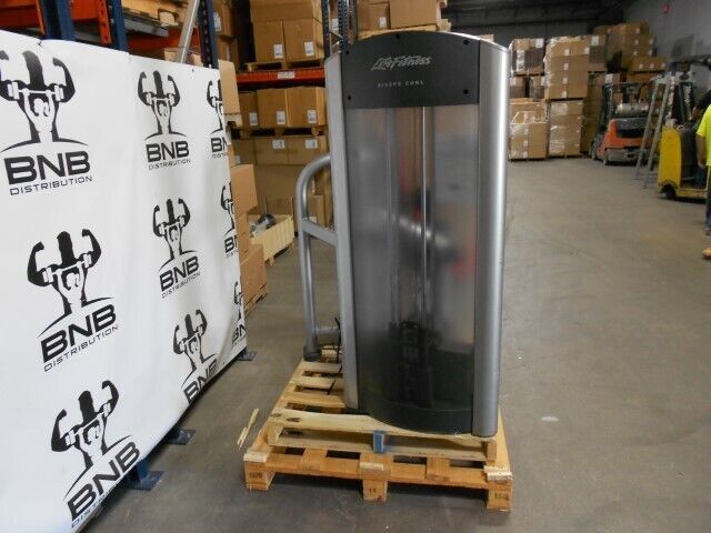 Life Fitness Signature Series Isolation Bicep Curl Commercial Gym Equi ...