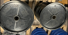 Load image into Gallery viewer, 24 x 45 lb Hampton Rubber Coated Olympic Plates (Total 1,080 lbs)