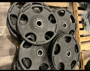 24 x 45 lb Hampton Olympic Grip Plate Virgin Rubber Coated (Total 1,080 lbs)