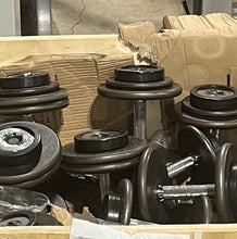 Load image into Gallery viewer, 5 - 100 lb Set Hampton Pro Style Dumbbells (missing 1 x 65)