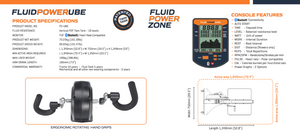 Fluid Power Zone - Fluid Power Arm Cycle - Upper  Body Ergometer  (UBE) - NEW