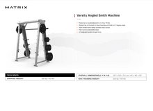 Load image into Gallery viewer, Matrix Varsity Angled Smith Machine