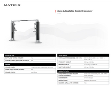 Load image into Gallery viewer, Matrix Aura Adjustable Cable Crossover