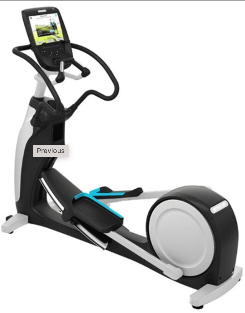 Precor EFX 883 Elliptical Crosstrainer - Converging Crossramp with P82 Console