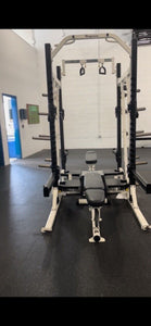 Matrix Magnum Double Half Rack 8' with 2 Magnum Adjustable Benches