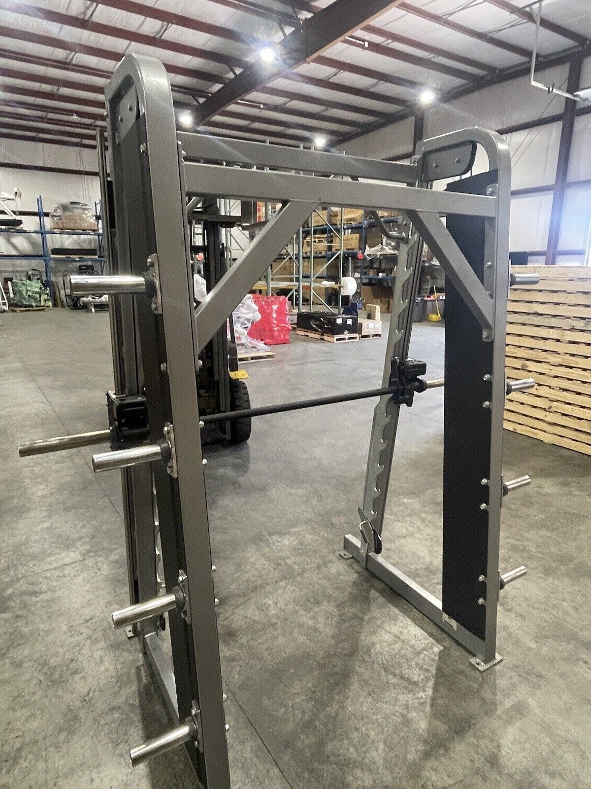 Hammer strength smith machine bar weight sale