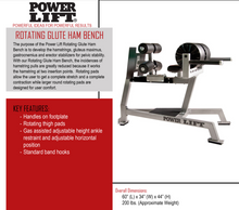 Load image into Gallery viewer, Power Lift Rotating Glute Ham Developer Bench (GHD)