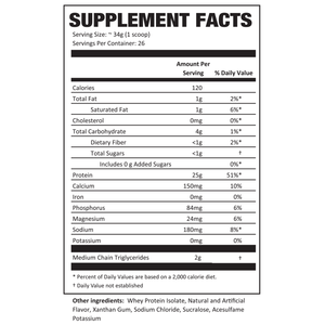 Smooth Chocolate & Vanilla Ice Cream Whey Protein Isolate