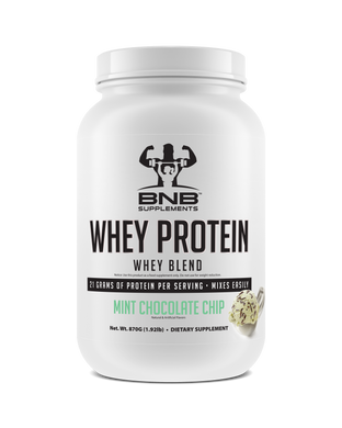 BNB Supplements Mint Chocolate Chip Whey Protein tastes like ice cream