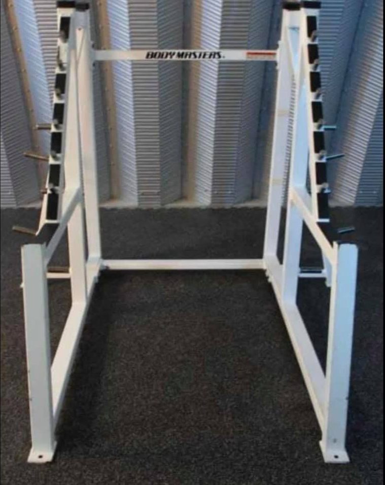 Body Masters Multilevel 1/2 (Squat) Rack with Plate Storage