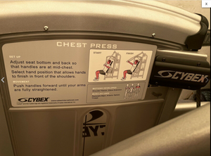 Cybex VR3 Chest Press Commercial Gym Equipment