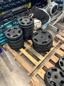 4,200 lbs of Intek Strength Olympic Rubber Grip Weight Plates